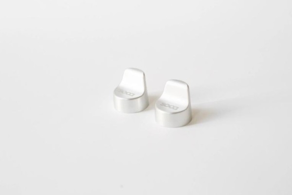 Spiegelgatdeksel links & rechts SOCA voor Vespa Primavera/Sprint/Elettrica 50-150cc, zilver