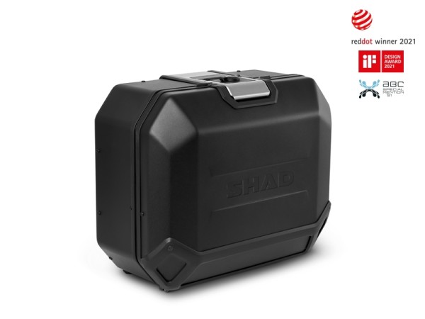 Shad koffer Terra TR36, rechts, aluminium zwart, 36 l