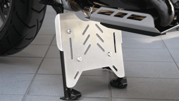 Aluminium beschermplaat voor originele hoofdstandaard voor BMW R 1200 GS Adventure (14-18) Hepco & Becker