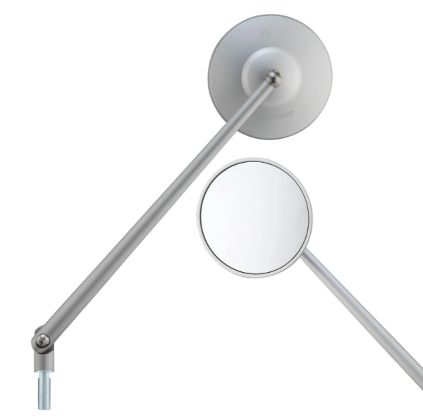 Standaardspiegel voor Vespa, linkse draad, zilvermat