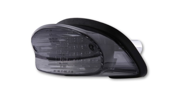 HIGHSIDER slim LED-achterlicht zwart Honda Style, E-keurmerk (1pc)