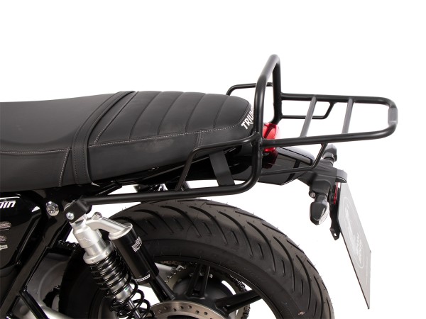 Buisvormige bagagedrager topkoffer zwart voor Triumph Speed Twin 900 (25-)