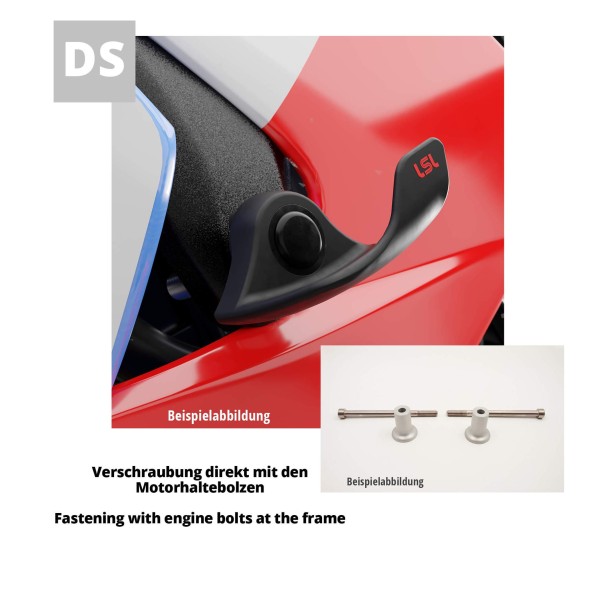 LSL SlideWing Befestigungskit für Yamaha FZ6/Fazer, 2004-, schwarz