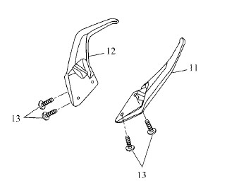 Hulpgreep links (handgreep passagier) links Yamaha Tracer 700 (19-) Origineel Yamaha