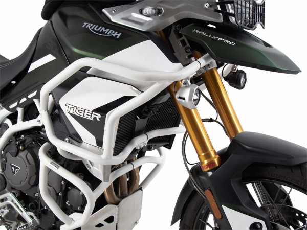 Tankbeschermer "Solid" wit voor Triumph Tiger 900 Rally / GT / PRO (20-) Hepco & Becker