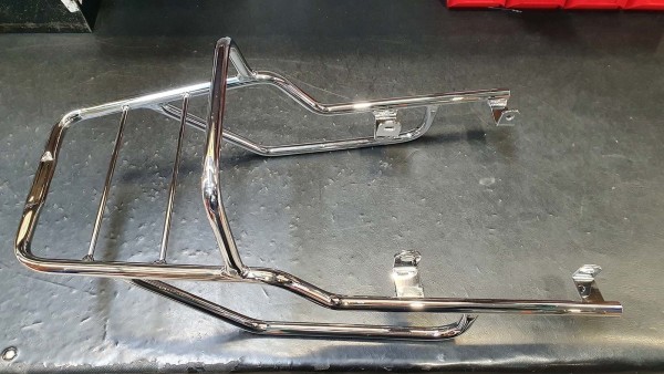 Buisvormig bagagerek topkoffer chroom voor Honda GB 500 Clubman (1992) Hepco & Becker