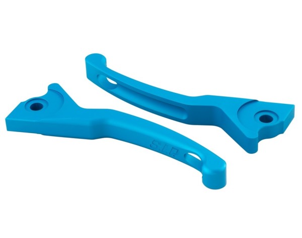 Sport remhendelset Shorty voor Vespa, rechts en links, blauw mat