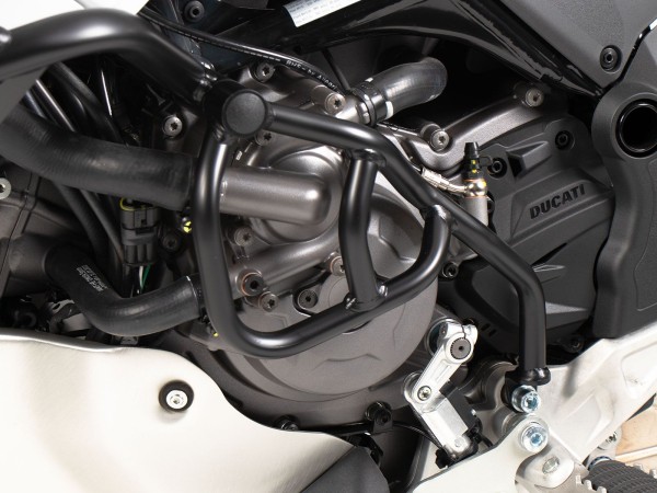 Extra bar zwart, eenzijdig links voor Ducati Desert X Rally (24-) Hepco & Becker