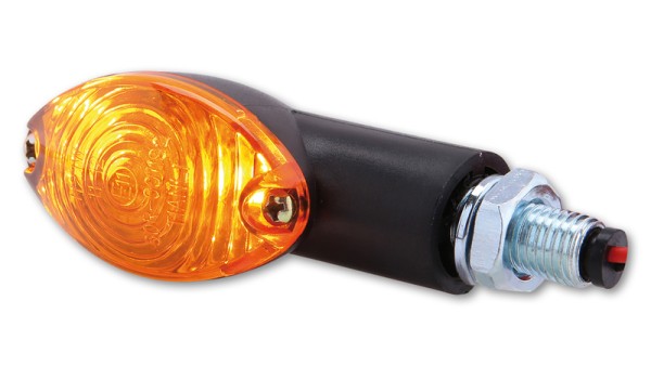HIGHSIDER Smart Cateye lampen Mini richtingaanwijzerbehuizing zwart / lens oranje (paar), voor & achter