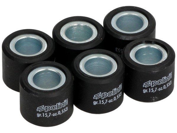 Polini variator roller set, 20x17 mm, 15,7 g, stuk: 6