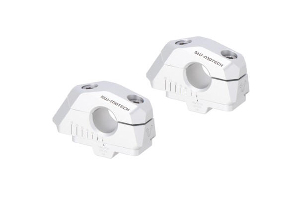 SW-Motech Variabele stuurverplaatsing, zilver voor Ø 22 mm stuur, H=25 mm voor Moto Guzzi V7 II - SW Motech