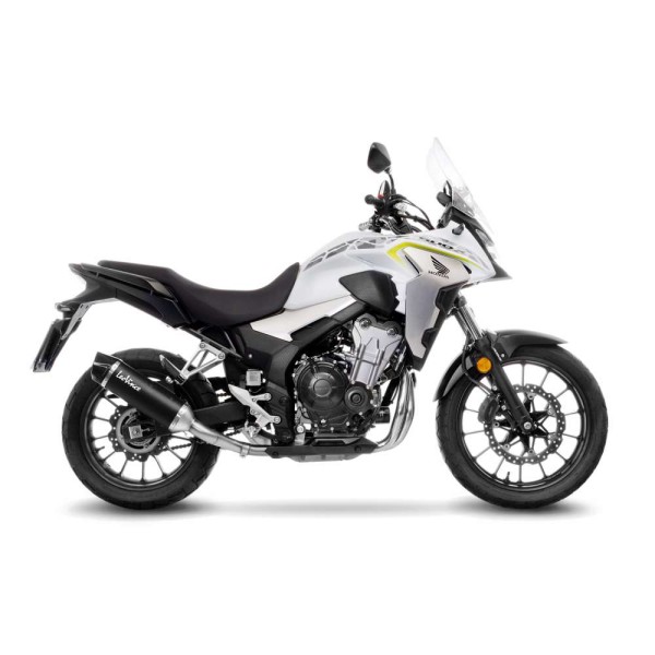 LeoVince uitlaatsysteem Nero voor Honda CB 500 F /X, CBR 500 R, zwart, slip on, Euro4+5, E-certificaat