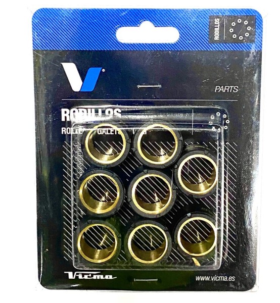 Tecnium set Variomat rollers 25x17mm 15gr - 8 stuks