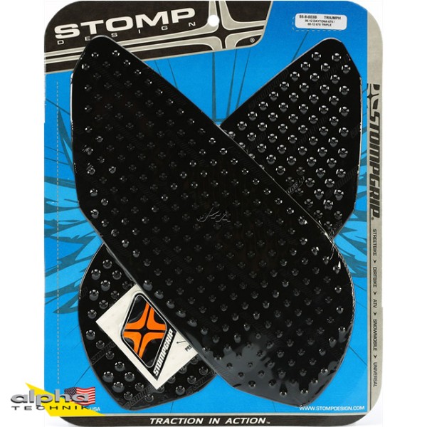 Stompgrip schwarz, Volcano, für Triumph Daytona/Street Triple/R