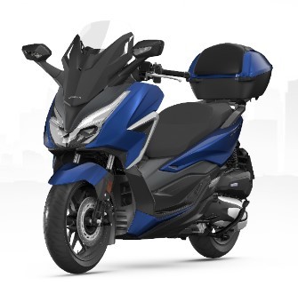 Topkoffer 35L incl. Bagagerek Forza 350 (2021-) *PB-397P* MATT PEARL PACIFIC BLUE origineel Honda