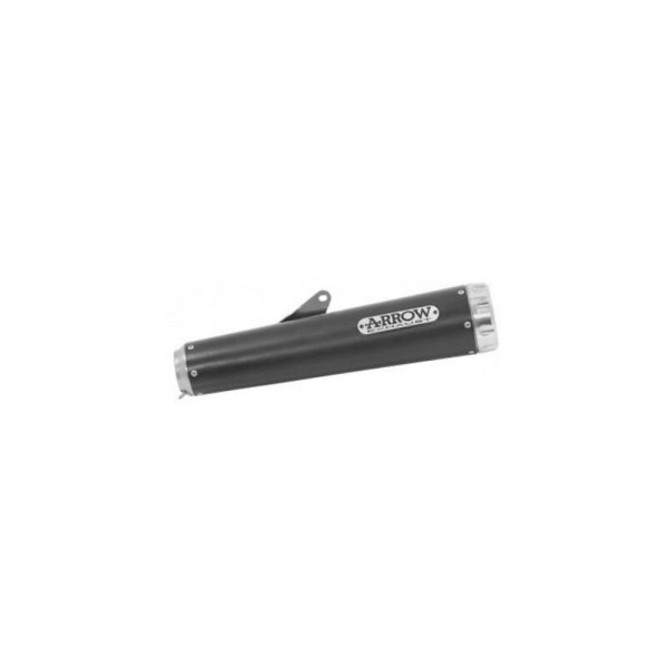ARROW Auspuff REBEL DARK für Yamaha SCR950 2017-, Edelstahl schwarz u. Aluminium (Nur mit ARROW Zwis