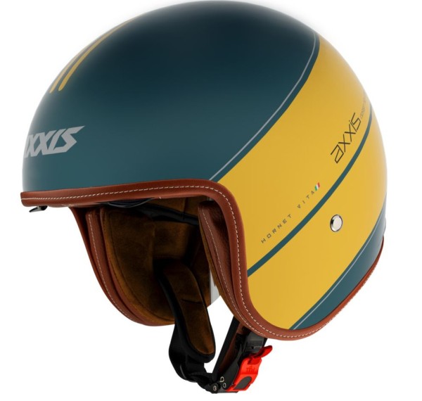 Axxis jethelm, Hornet SV Vita, geel mat