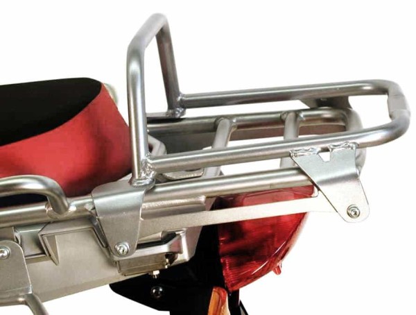 Buisvormige bagagedrager topkoffer zilver voor BMW R 1200 GS Adventure (06-13) Hepco & Becker