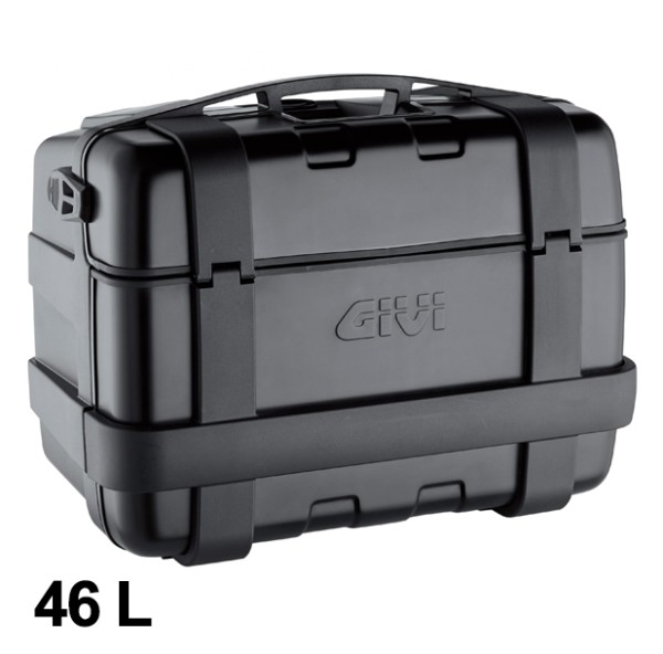 Trekker 46 liter MONOKEY koffer met aluminium deksel zwart Givi