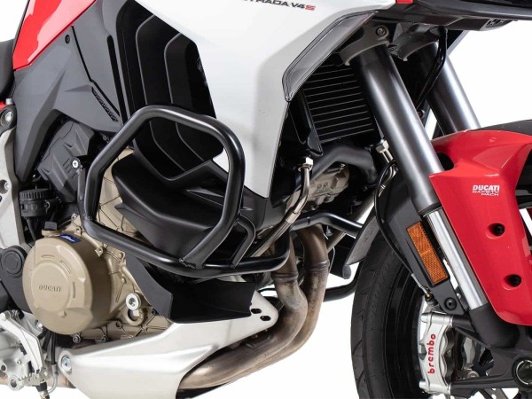 Motorbeschermer zwart voor Ducati Multistrada V4/S/S Sport/Pikes Peak (21-24) /Rally (23-24)