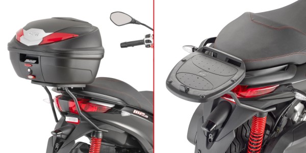Topkofferdrager voor Monolock koffer voor Piaggio MP3 Givi