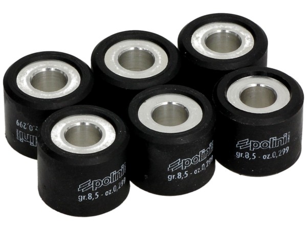 Polini variator rollenset, 20x17 mm, 8,5 g, stuk: 6