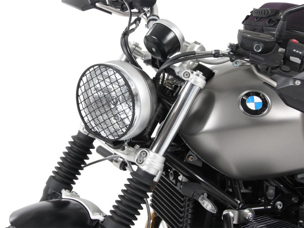 Lampbeschermer zwart voor BMW R nineT Scrambler (16-23) Hepco & Becker