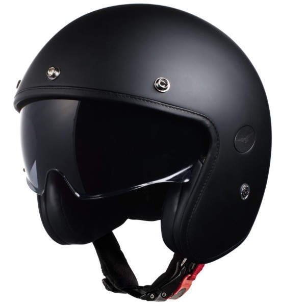 Moto Guzzi jethelm Carbon zwart