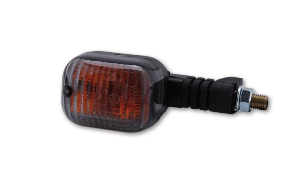 HIGHSIDER Smart Duc-stijl richtingaanwijzerbehuizing zwart / lens rookgrijs (per stuk), linksvoor &