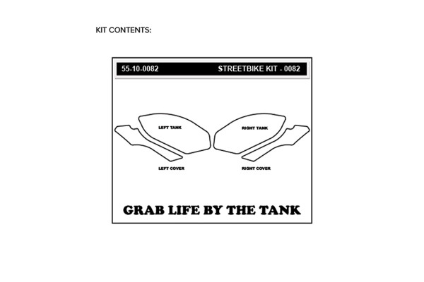 Stompgrip klar, Super Volcano, für BMW HP4, 2013-2015, S1000RR, 2009-2014