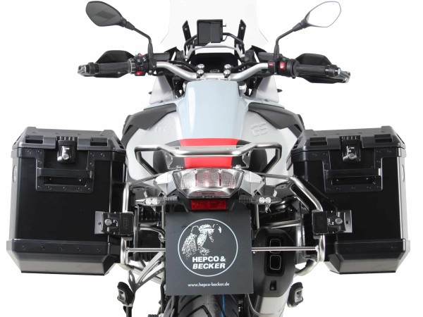 Kofferdrager set Cutout drager incl. kofferset Xplorer Cutout zwart voor BMW R 1250 GS Adventure
