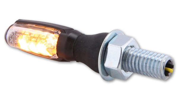 HIGHSIDER Smart Spark LED-indicatorbehuizing zwart / lens helder (paar), voor & achter