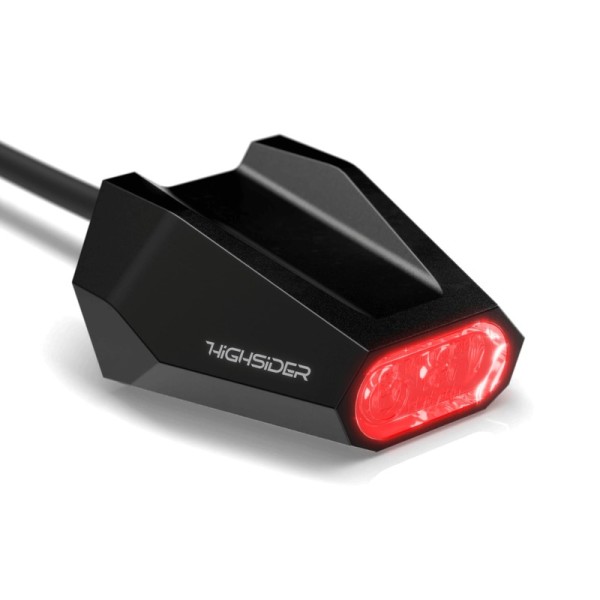 HIGHSIDER pro Split-V LED achterlicht zwart/transparant E-keurmerk (1pc)