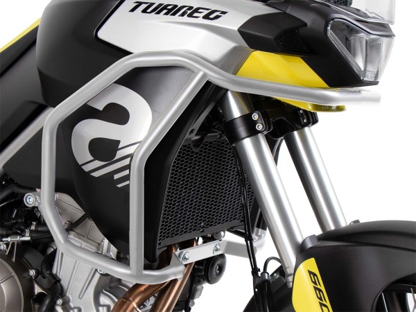 Zilveren tankbeschermer voor Aprilia Tuareg 660 (22-24) Hepco & Becker