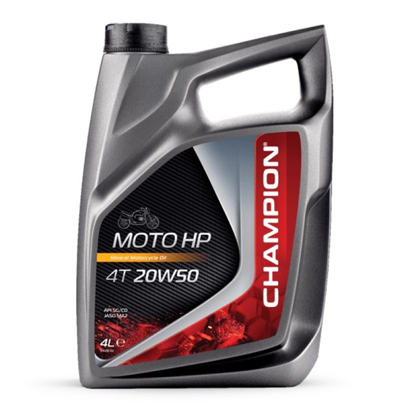 CHAMPION® Moto HP 4T 20W-50 motorolie - 4 liter