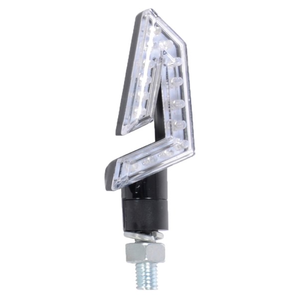 Oxford Signal 4 LED richtingaanwijzerbehuizing zwart / lens helder (paar), voor & achter, (incl. 2 weerstanden)