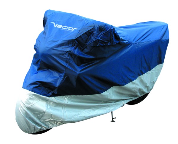 VECTOR Binnen/buiten afdekzeil voor motor/scooter - Blauw/Zilver - 2XL
