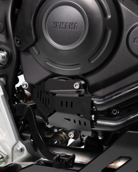 Zwarte waterpompkap voor de Yamaha Ténéré 700