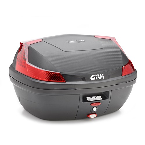 B47 BLADE MONOLOCK topkoffer met plaat en rode reflectoren Givi