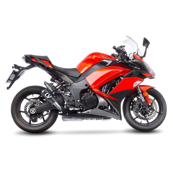 LeoVince uitlaatsysteem LV-10 voor Kawasaki Z 1000 /SX, carbon, 2 slip on, Euro4, E-certificaat