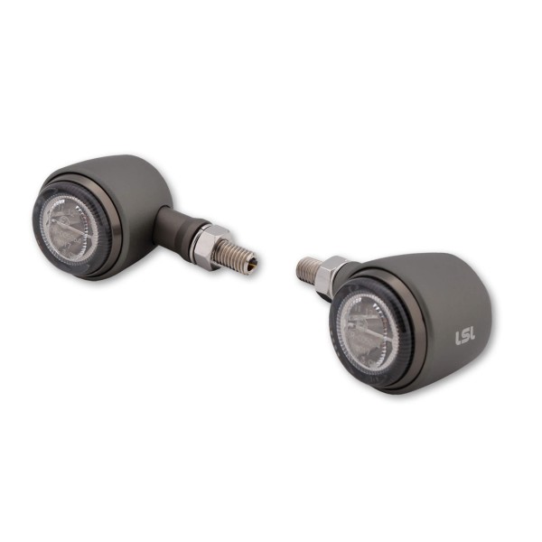 LSL RETRO LED Rück-, Bremslicht, Blinker, titan, getönter Reflektor, E-geprüft