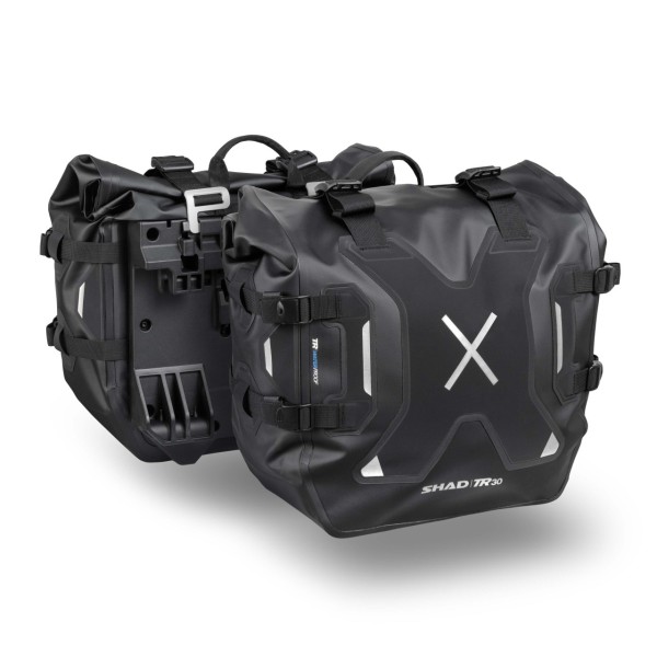 Shad-zijtassen set TR30, zwart, 30 l