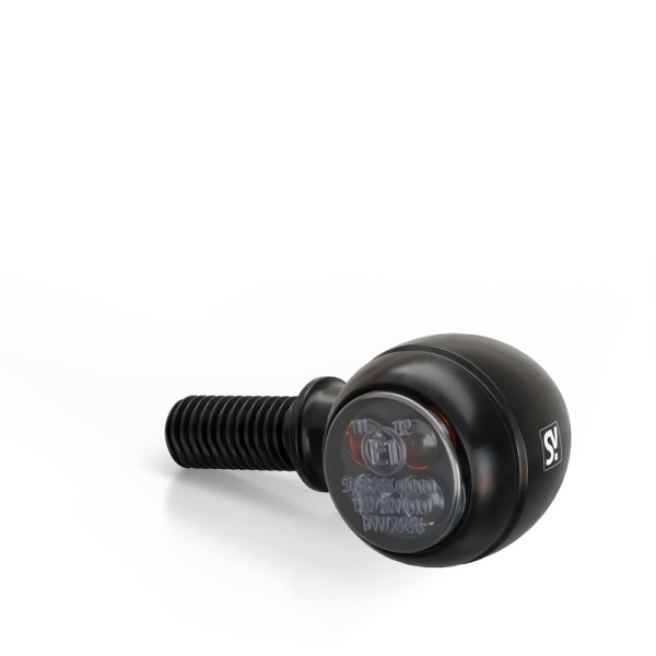 HIGHSIDER Smart Circula-S LED-knipperlichtbehuizing zwart / lens rookgrijs (paar), voor & achter