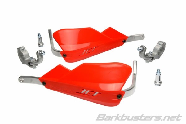 Barkbusters Jet Handbeschermerset Tweepuntsbevestiging Conisch Rood