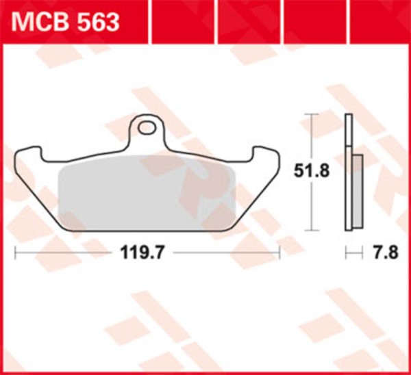 TRW Lucas remblok MCB733