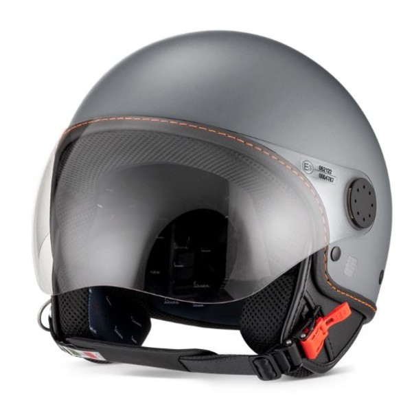 Vespa jethelm, Vespa vizier LangHe, grijs/titaan (707/C)