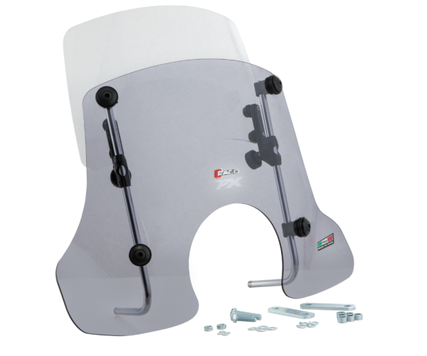 Windscherm FACO "Twin-Screen" voor Vespa PX 80-200cc, getint