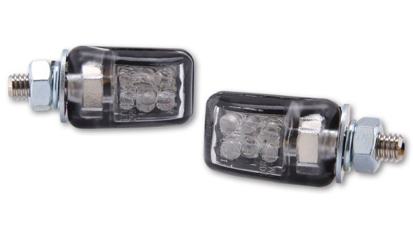 HIGHSIDER Smart Picco LED knipperlichtbehuizing zwart / lens helder (paar), achterkant