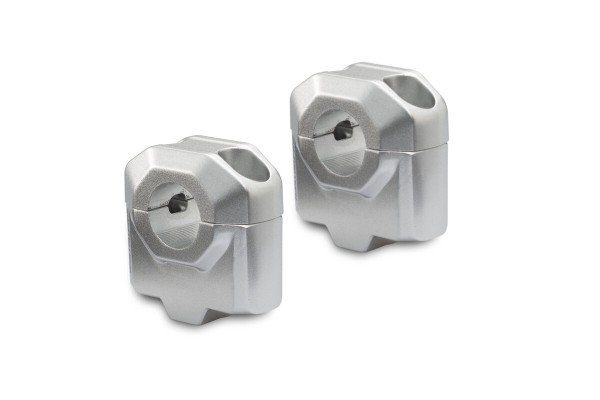 SW-Motech Stuurverhoger, zilver voor Ø 22 mm stuur, H=30 mm voor Kawasaki Versys 650 - SW Motech