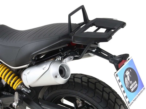 Alurack topkofferdrager zwart voor Ducati Scrambler 1100 /Special /Sport (18-20) Hepco & Becker